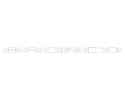 Front Grille Letter Overlays Fits 2021 - 2026 Ford Bronco - Speedlogix