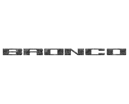 Front Grille Letter Overlays Fits 2021 - 2026 Ford Bronco - Speedlogix