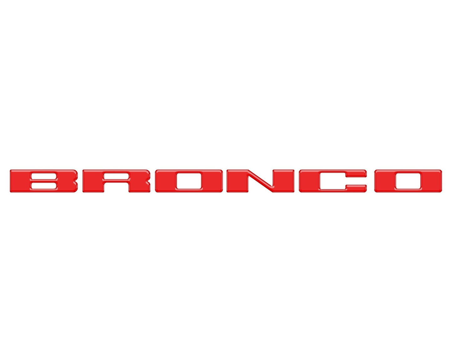 Front Grille Letter Overlays Fits 2021 - 2026 Ford Bronco - Speedlogix