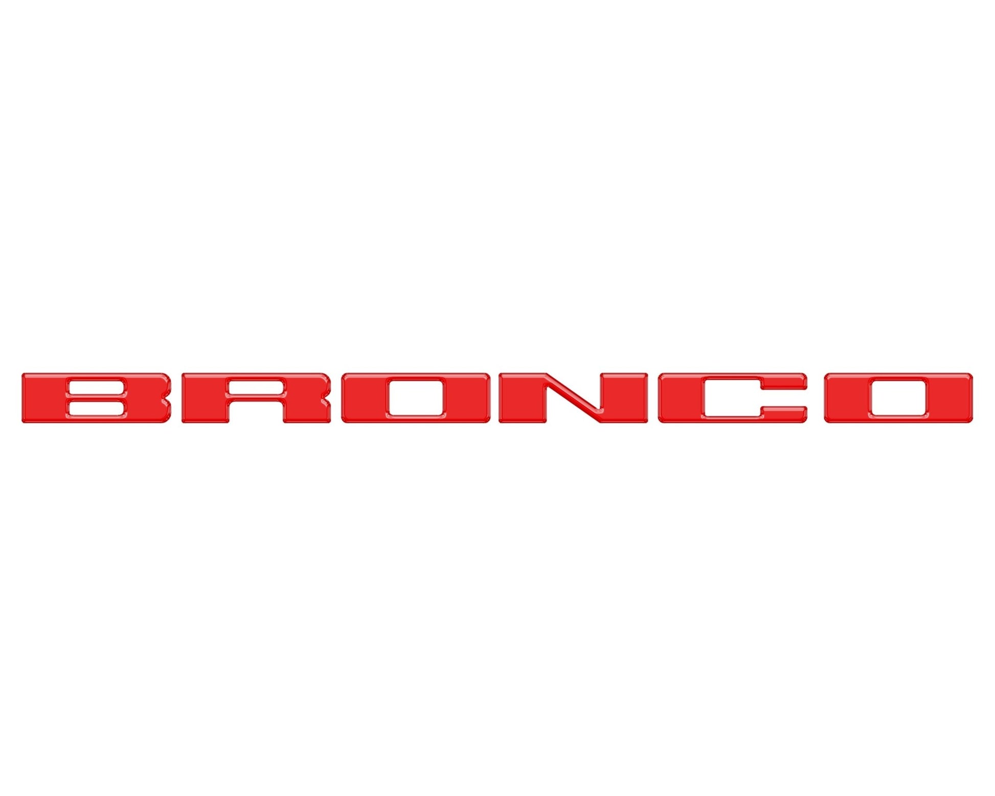 Front Grille Letter Overlays Fits 2021 - 2026 Ford Bronco - Speedlogix