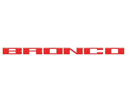 Front Grille Letter Overlays Fits 2021 - 2026 Ford Bronco - Speedlogix