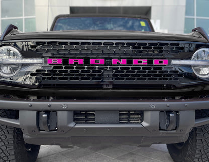 Front Grille Letter Overlays Fits 2021 - 2026 Ford Bronco - Speedlogix