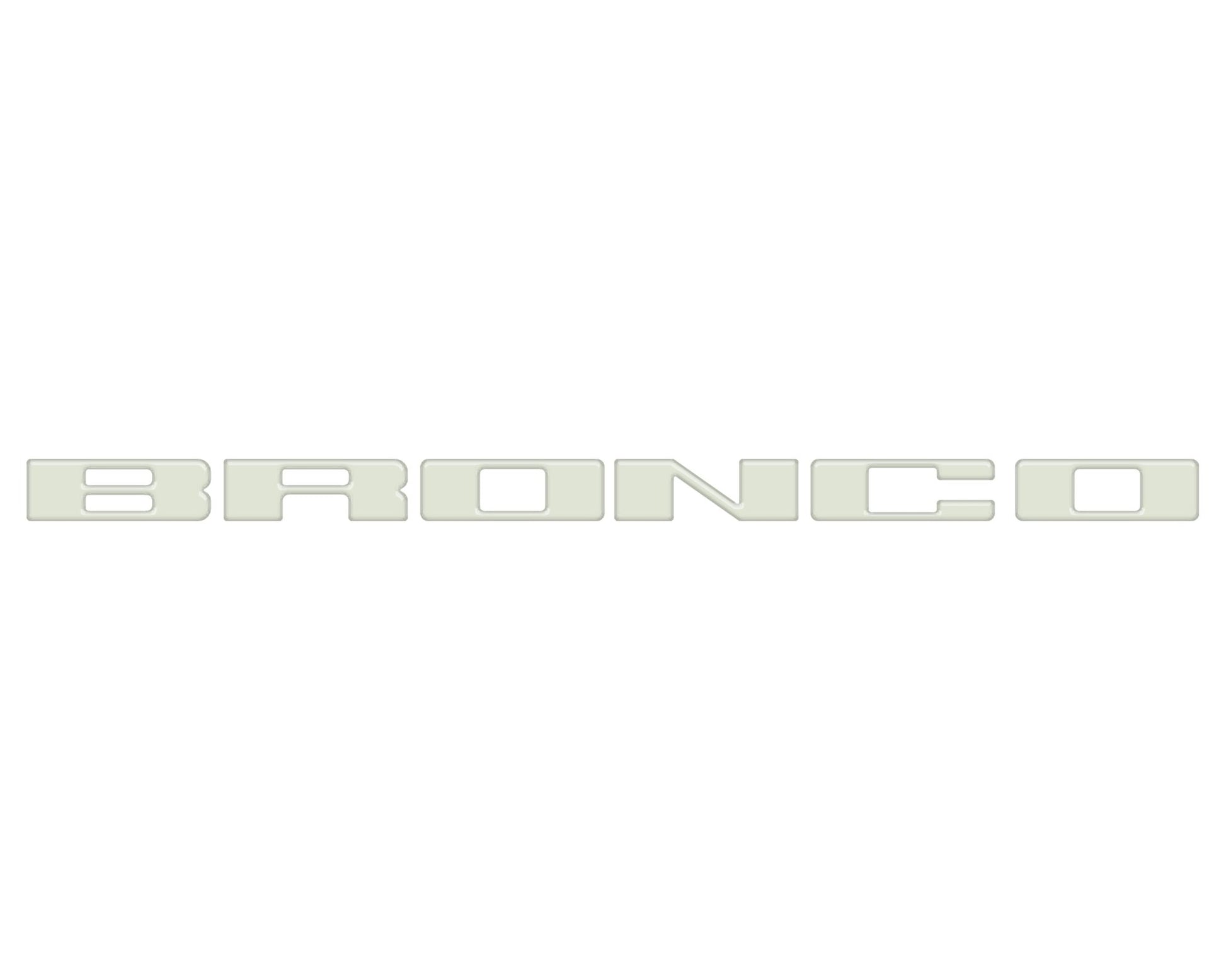 Front Grille Letter Overlays Fits 2021 - 2026 Ford Bronco - Speedlogix