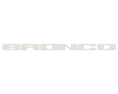 Front Grille Letter Overlays Fits 2021 - 2026 Ford Bronco - Speedlogix