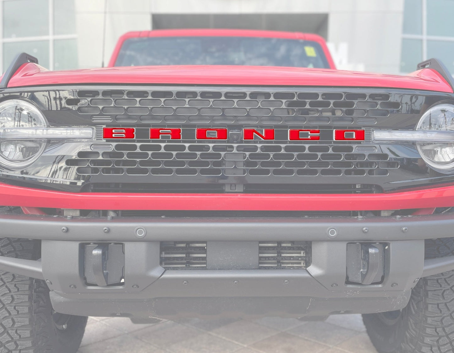 Front Grille Letter Overlays Fits 2021 - 2026 Ford Bronco - Speedlogix