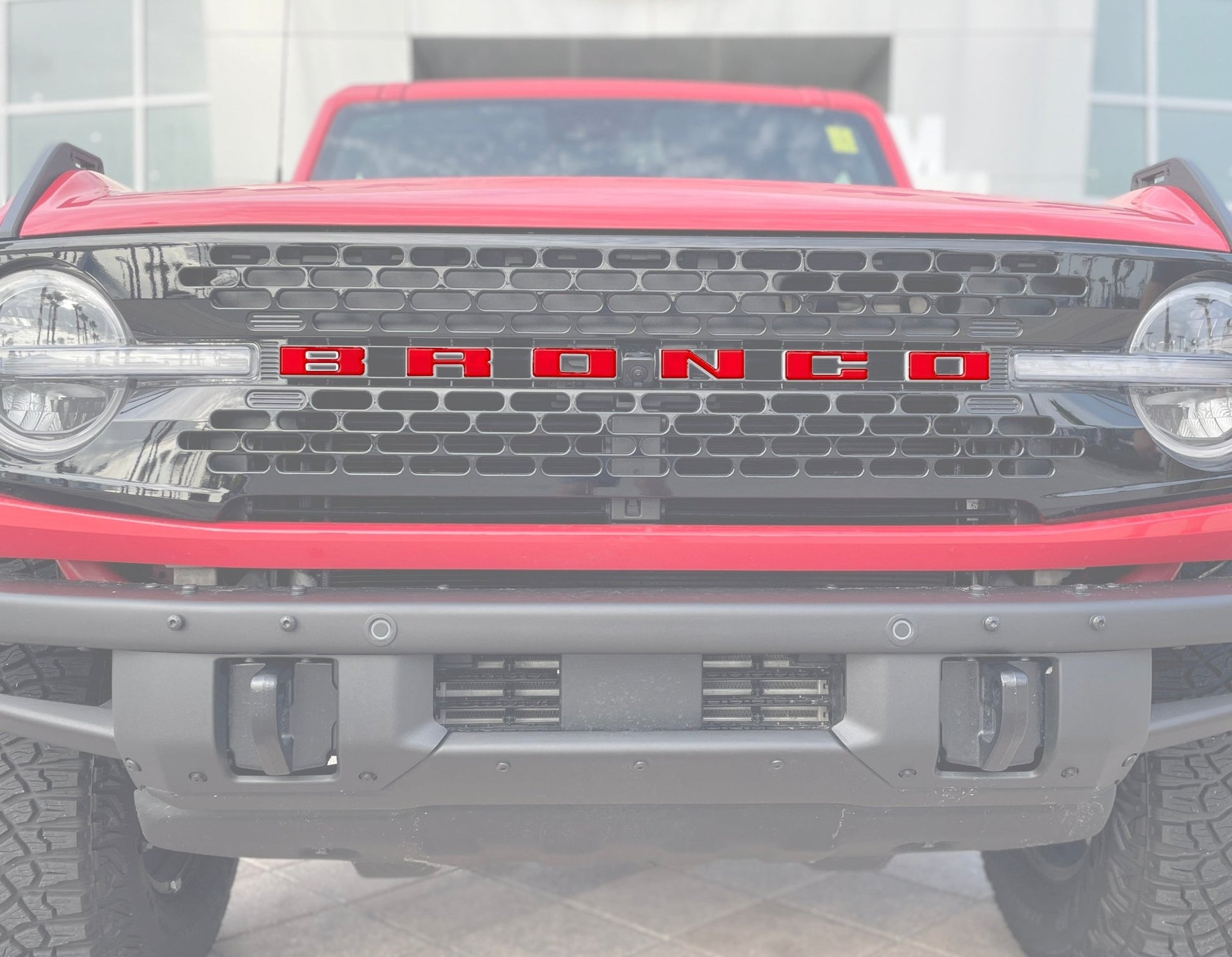 Front Grille Letter Overlays Fits 2021 - 2026 Ford Bronco - Speedlogix