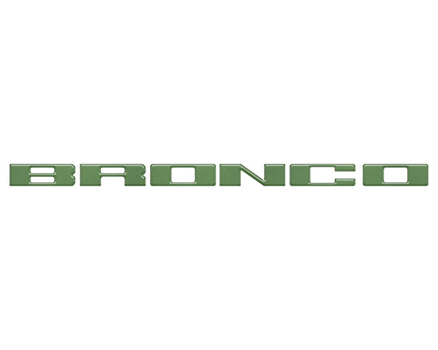 Front Grille Letter Overlays Fits 2021 - 2026 Ford Bronco - Speedlogix