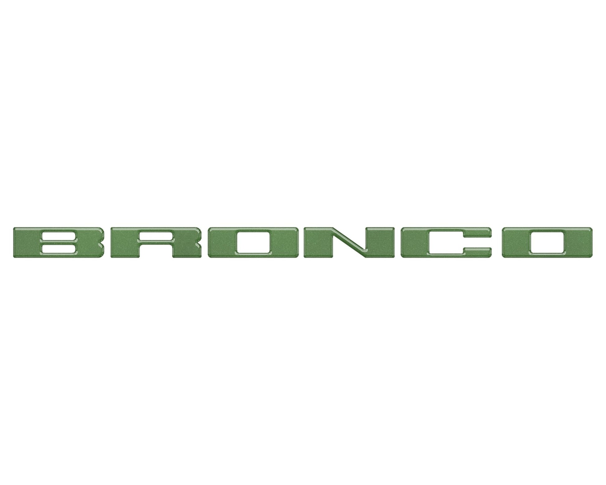 Front Grille Letter Overlays Fits 2021 - 2026 Ford Bronco - Speedlogix