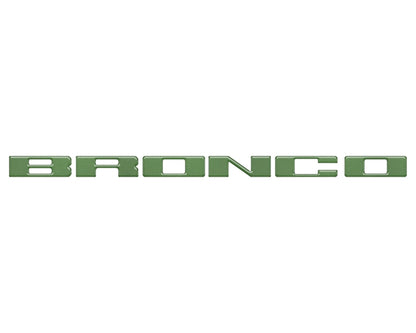 Front Grille Letter Overlays Fits 2021 - 2026 Ford Bronco - Speedlogix