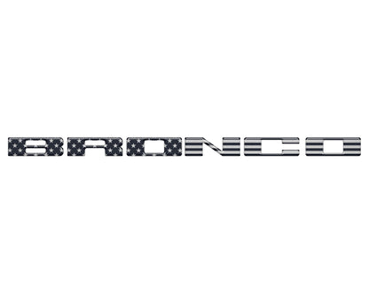 Front Grille Letter Overlays Fits 2021 - 2026 Ford Bronco - Speedlogix