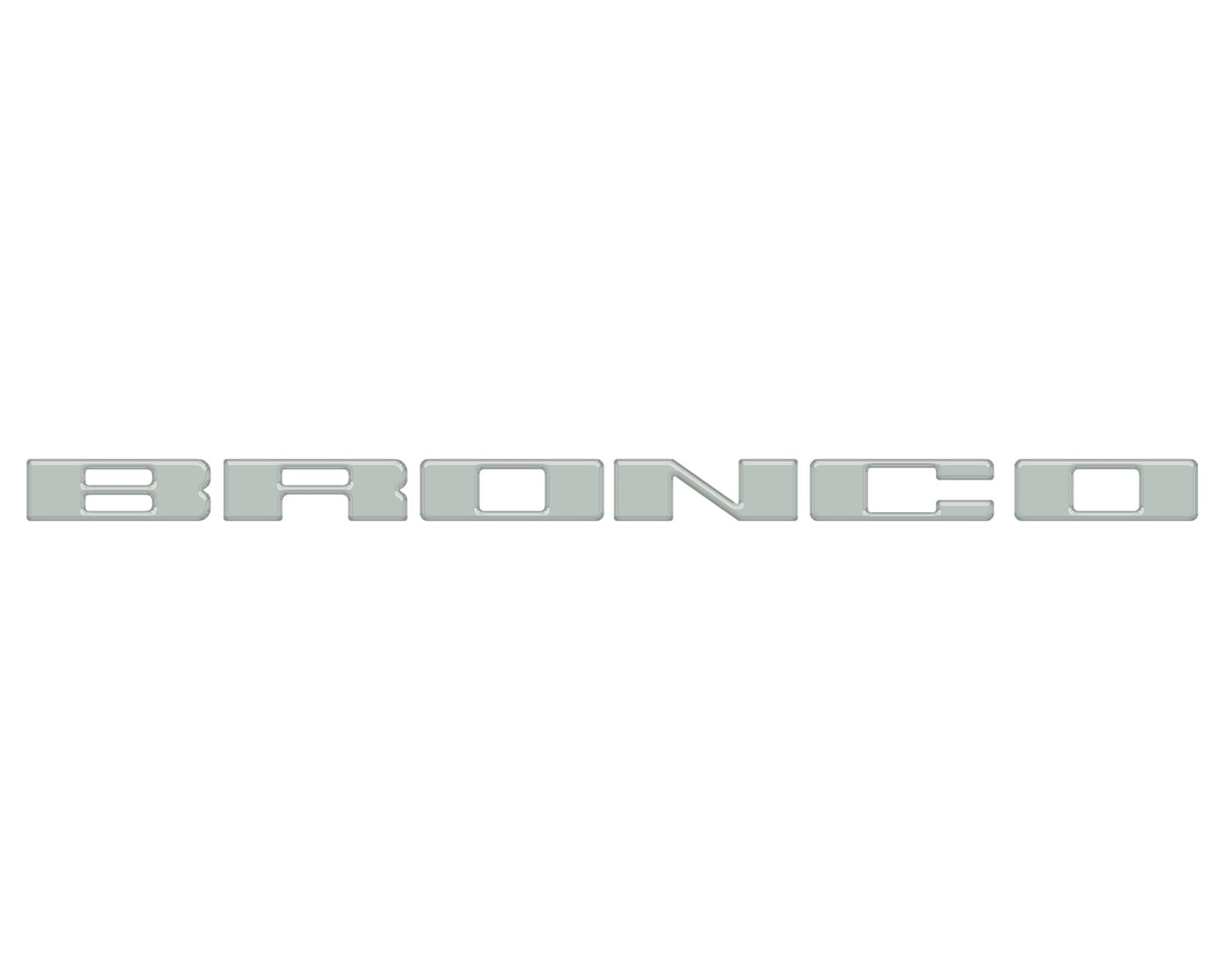 Front Grille Letter Overlays Fits 2021 - 2026 Ford Bronco - Speedlogix