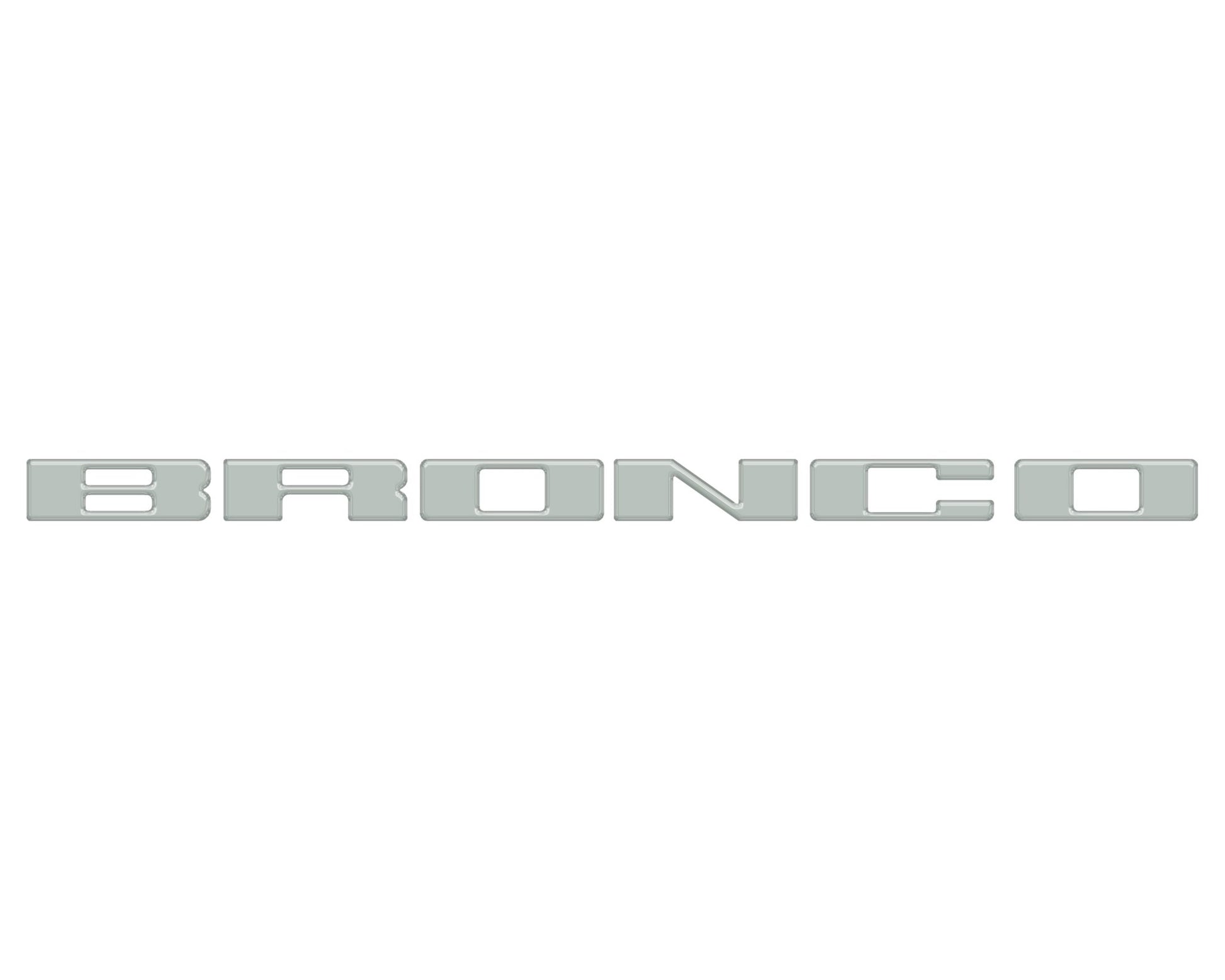 Front Grille Letter Overlays Fits 2021 - 2026 Ford Bronco - Speedlogix
