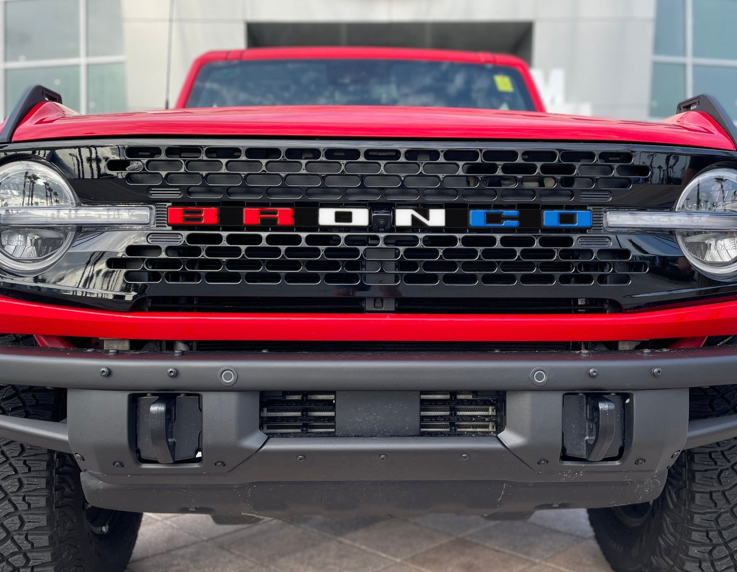 Front Grille Letter Overlays Fits 2021 - 2026 Ford Bronco - Speedlogix