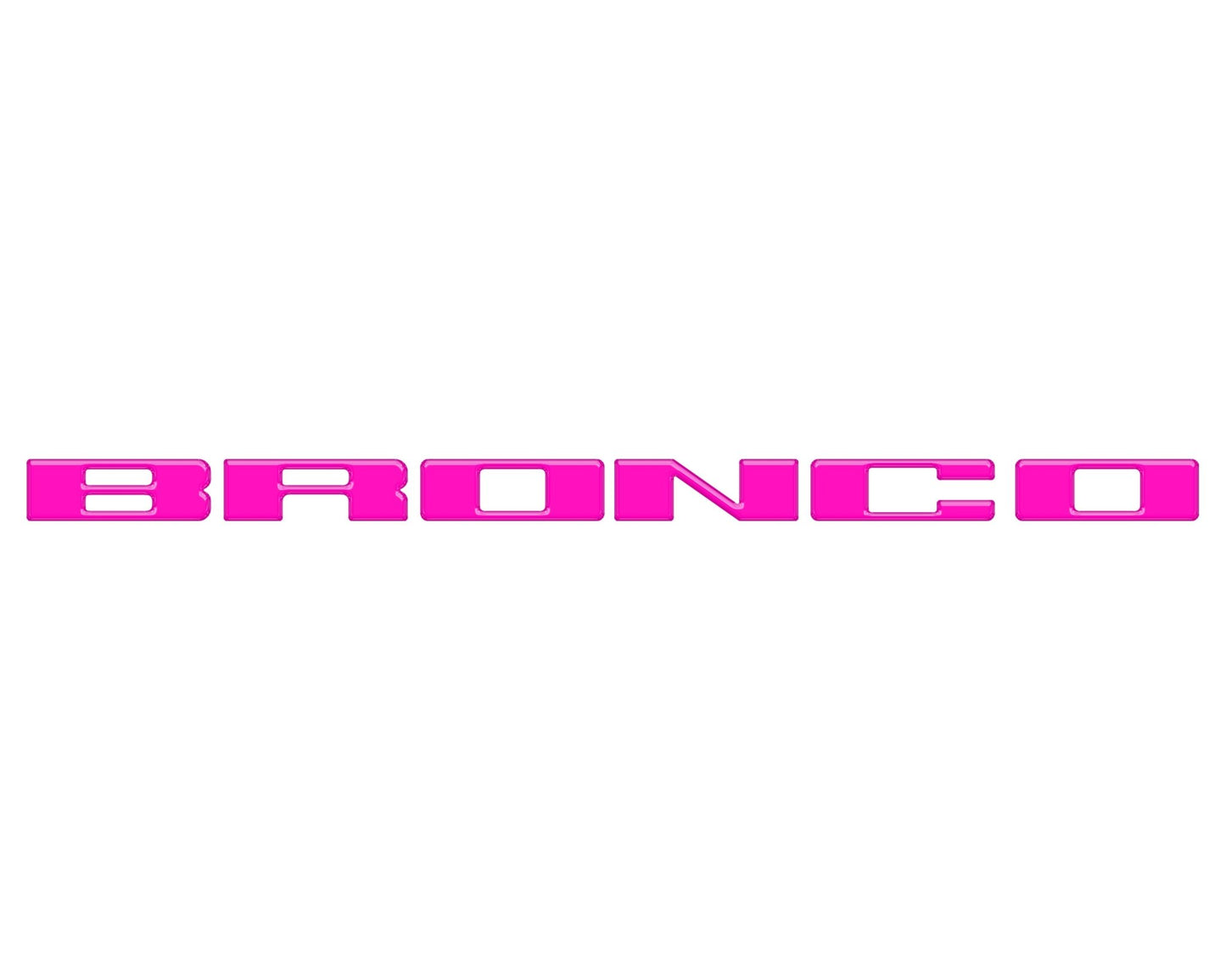 Front Grille Letter Overlays Fits 2021 - 2026 Ford Bronco - Speedlogix