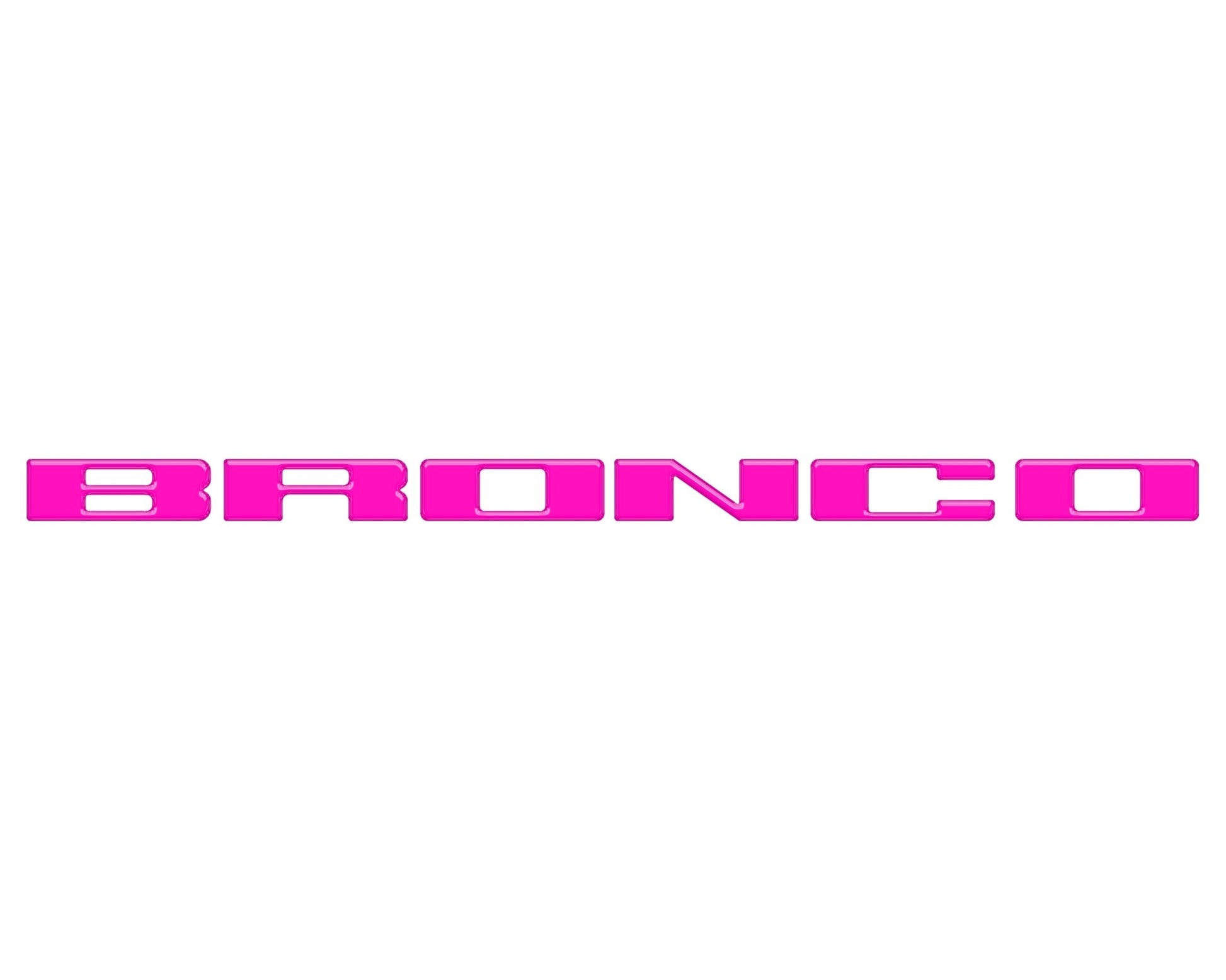 Front Grille Letter Overlays Fits 2021 - 2026 Ford Bronco - Speedlogix