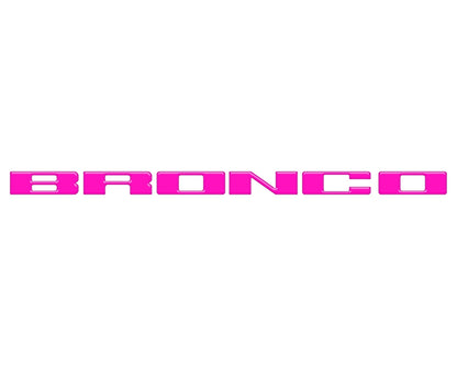 Front Grille Letter Overlays Fits 2021 - 2026 Ford Bronco - Speedlogix