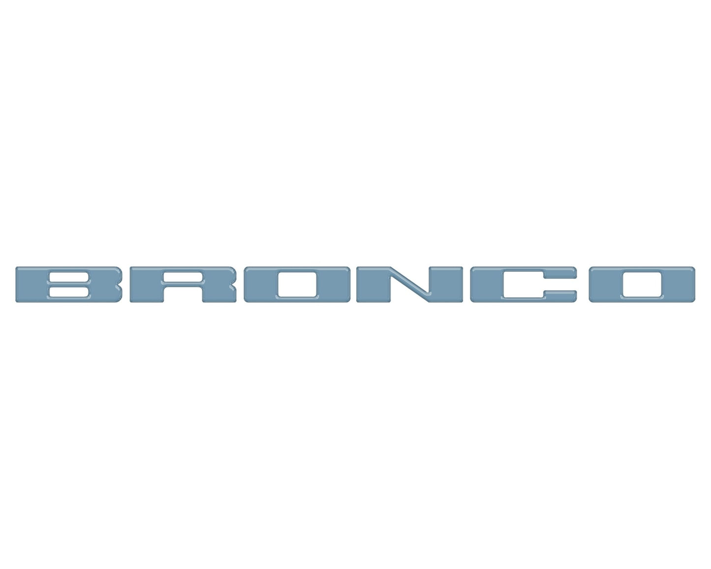 Front Grille Letter Overlays Fits 2021 - 2026 Ford Bronco - Speedlogix
