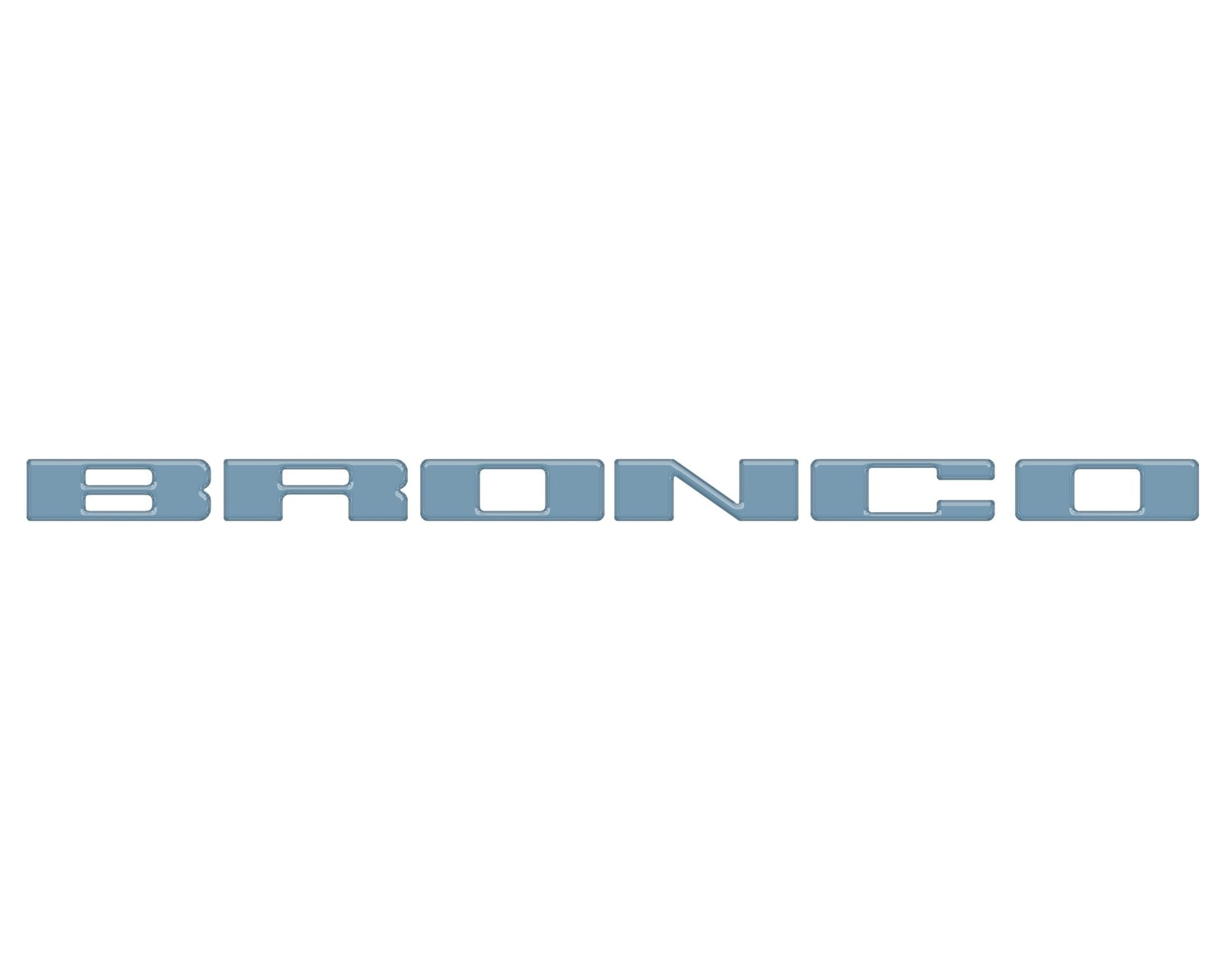 Front Grille Letter Overlays Fits 2021 - 2026 Ford Bronco - Speedlogix