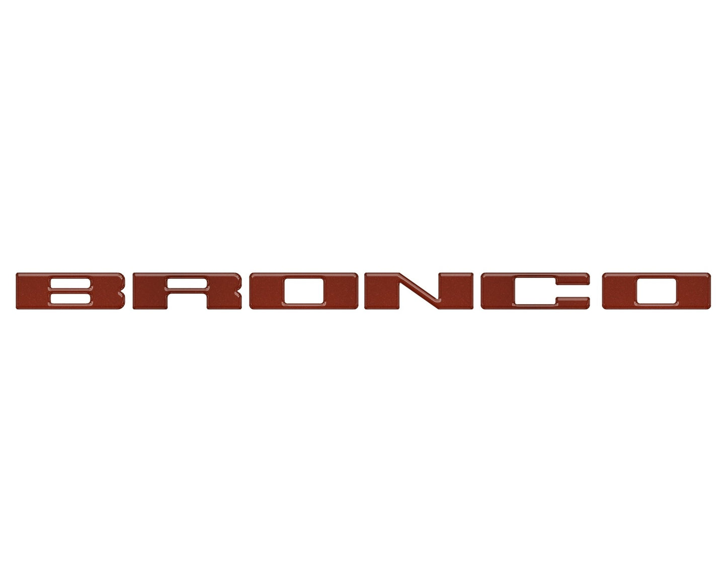 Front Grille Letter Overlays Fits 2021 - 2026 Ford Bronco - Speedlogix
