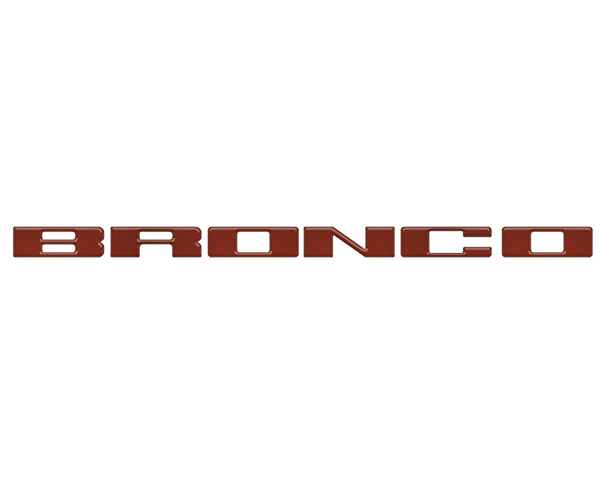 Front Grille Letter Overlays Fits 2021 - 2026 Ford Bronco - Speedlogix