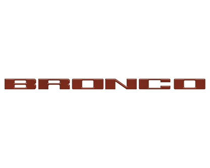 Front Grille Letter Overlays Fits 2021 - 2026 Ford Bronco - Speedlogix