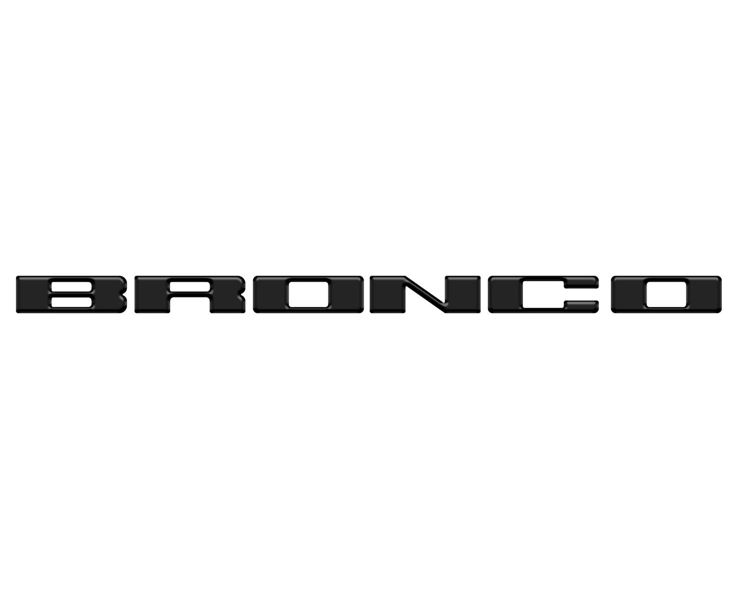 Front Grille Letter Overlays Fits 2021 - 2026 Ford Bronco - Speedlogix