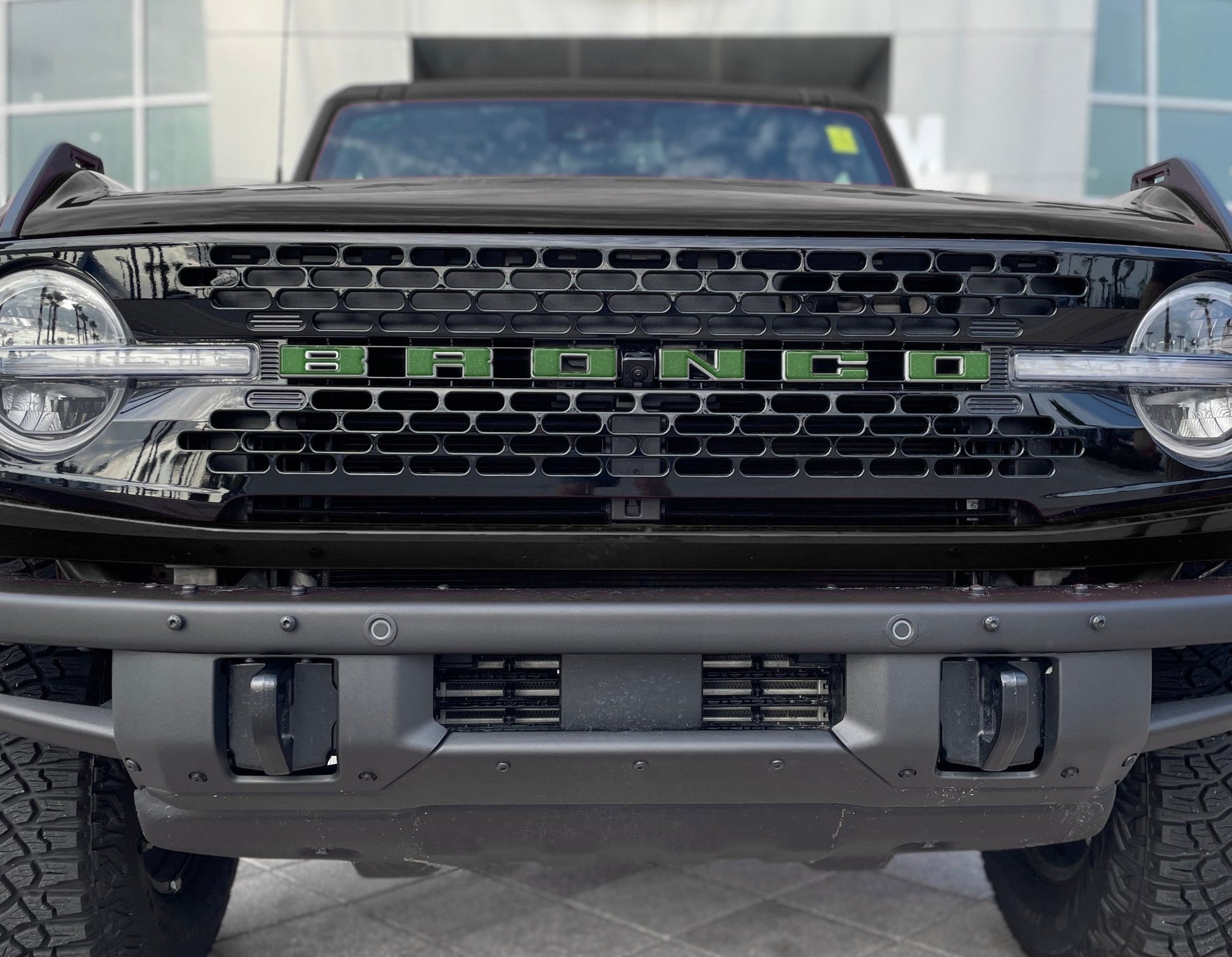 Front Grille Letter Overlays Fits 2021 - 2026 Ford Bronco - Speedlogix