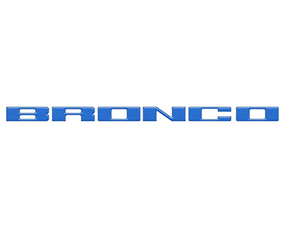 Front Grille Letter Overlays Fits 2021 - 2026 Ford Bronco - Speedlogix
