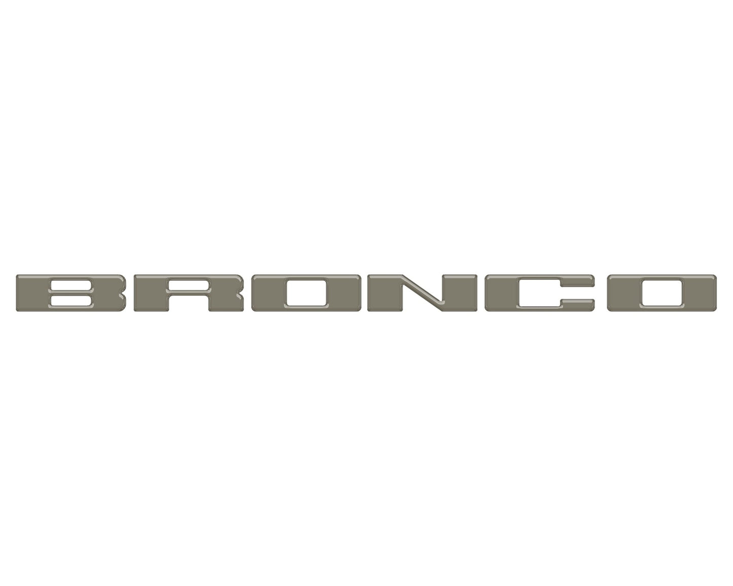 Front Grille Letter Overlays Fits 2021 - 2026 Ford Bronco - Speedlogix