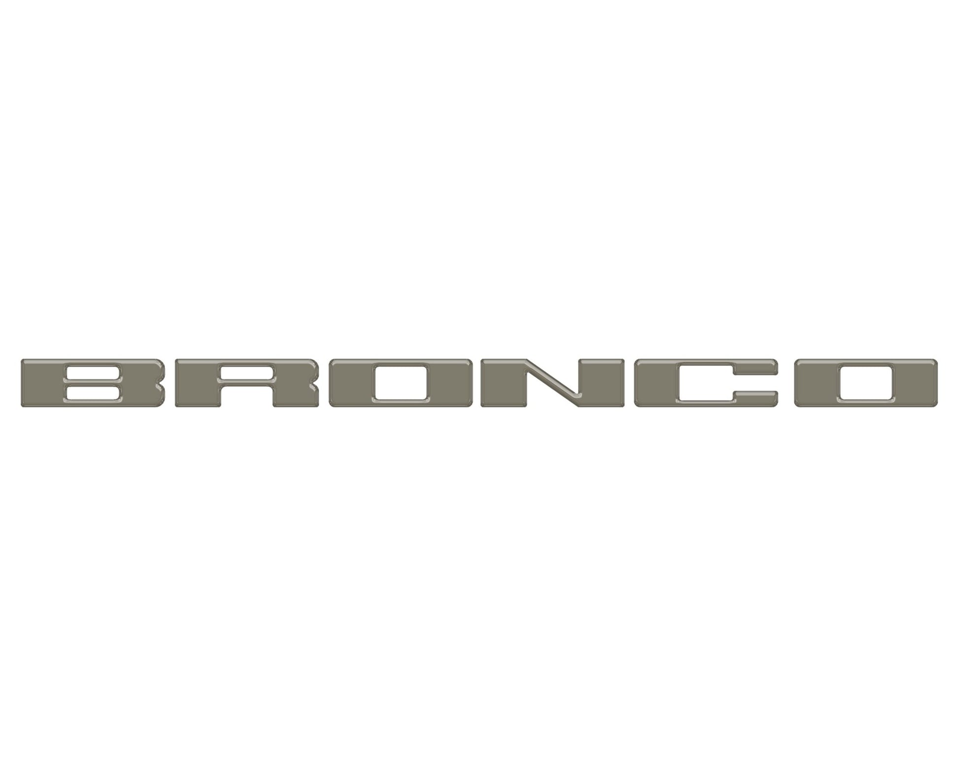 Front Grille Letter Overlays Fits 2021 - 2026 Ford Bronco - Speedlogix