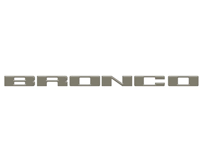 Front Grille Letter Overlays Fits 2021 - 2026 Ford Bronco - Speedlogix