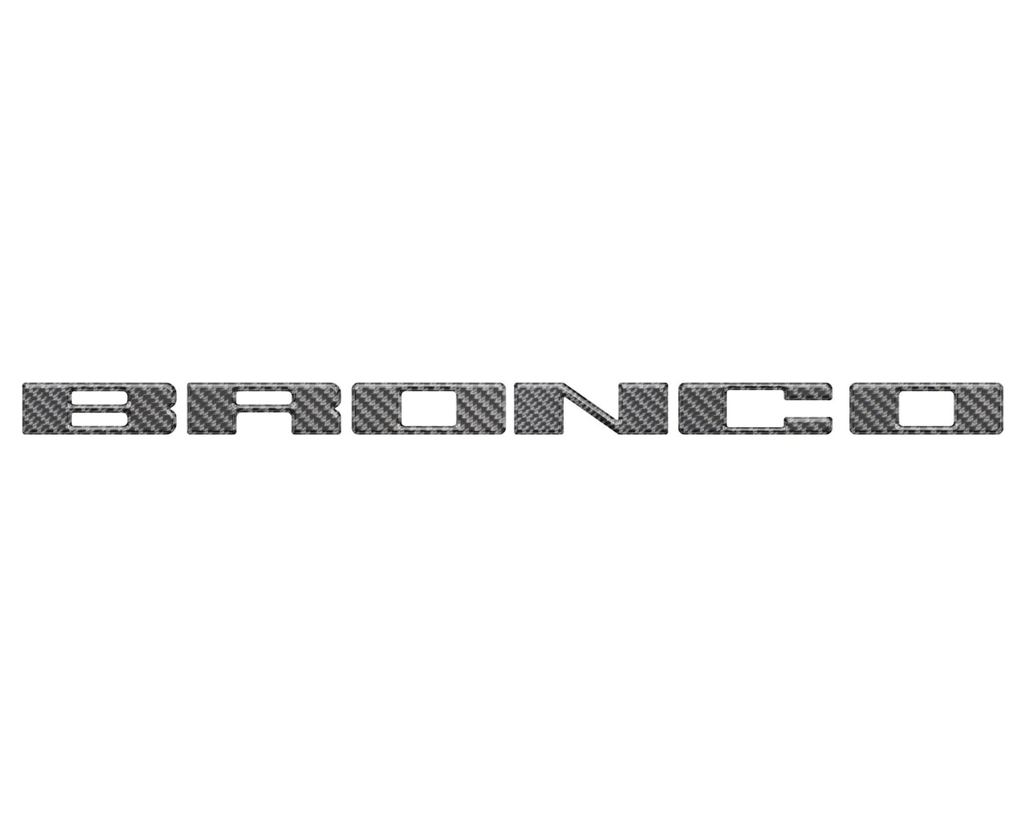 Front Grille Letter Overlays Fits 2021 - 2026 Ford Bronco - Speedlogix