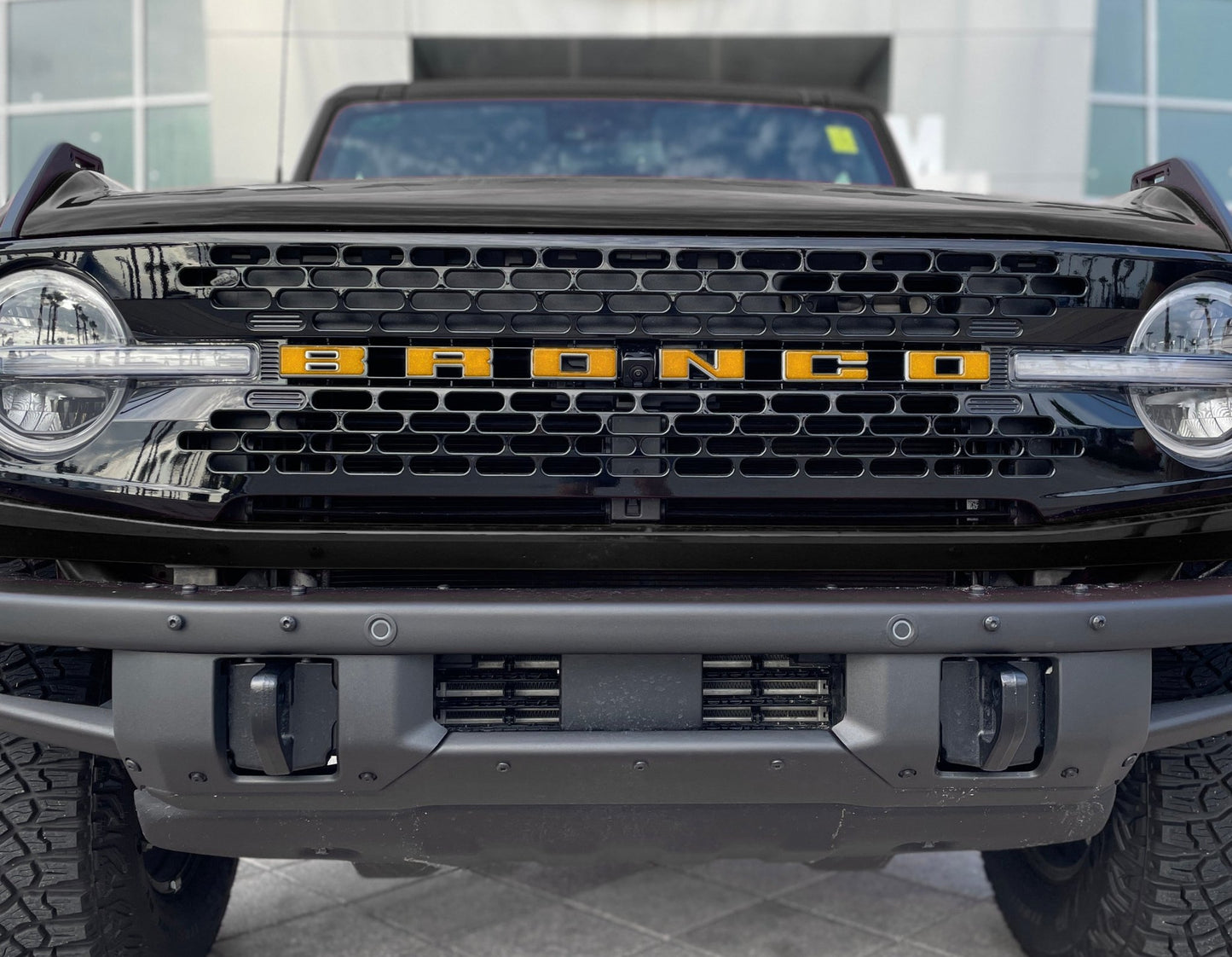 Front Grille Letter Overlays Fits 2021 - 2026 Ford Bronco - Speedlogix