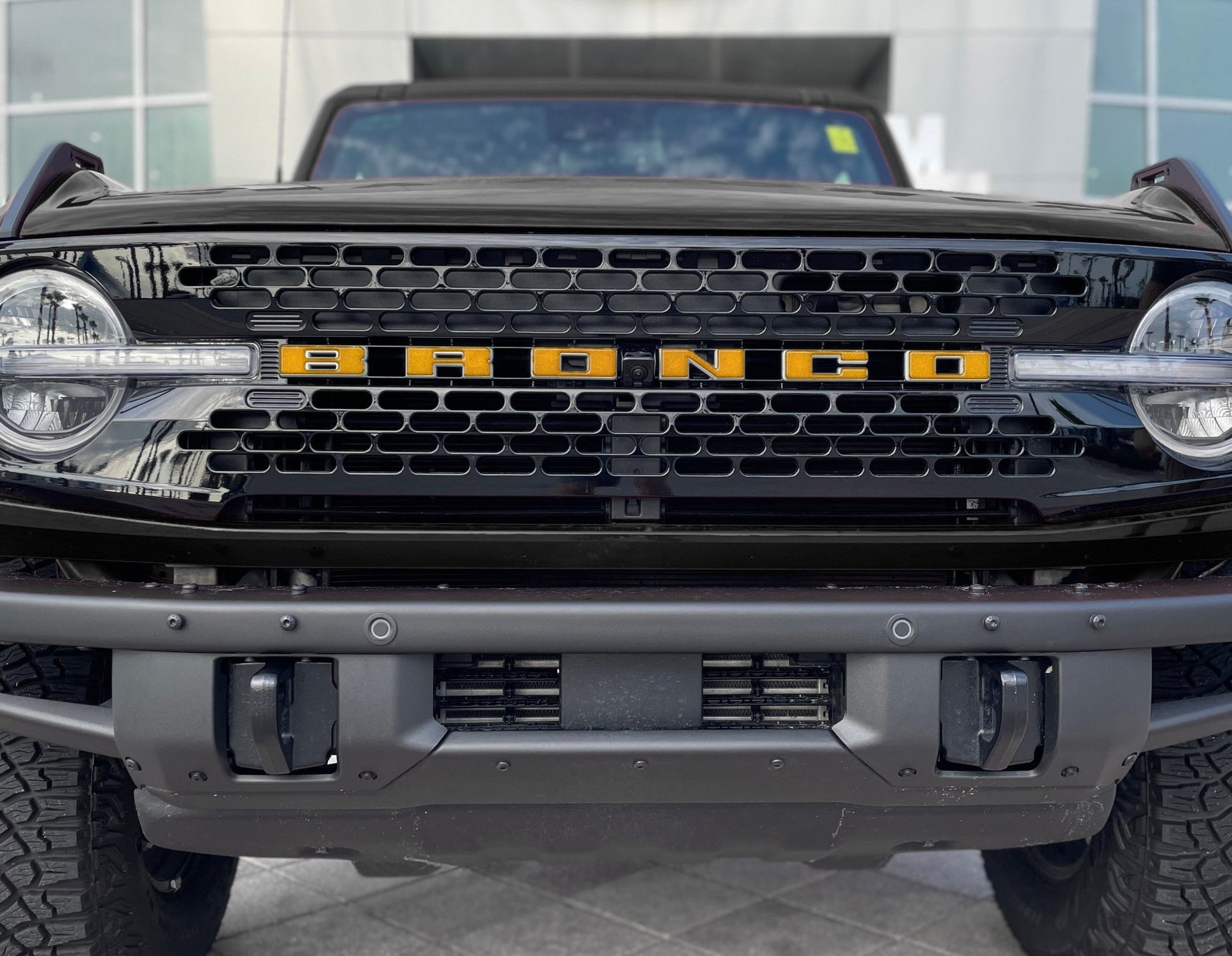 Front Grille Letter Overlays Fits 2021 - 2026 Ford Bronco - Speedlogix