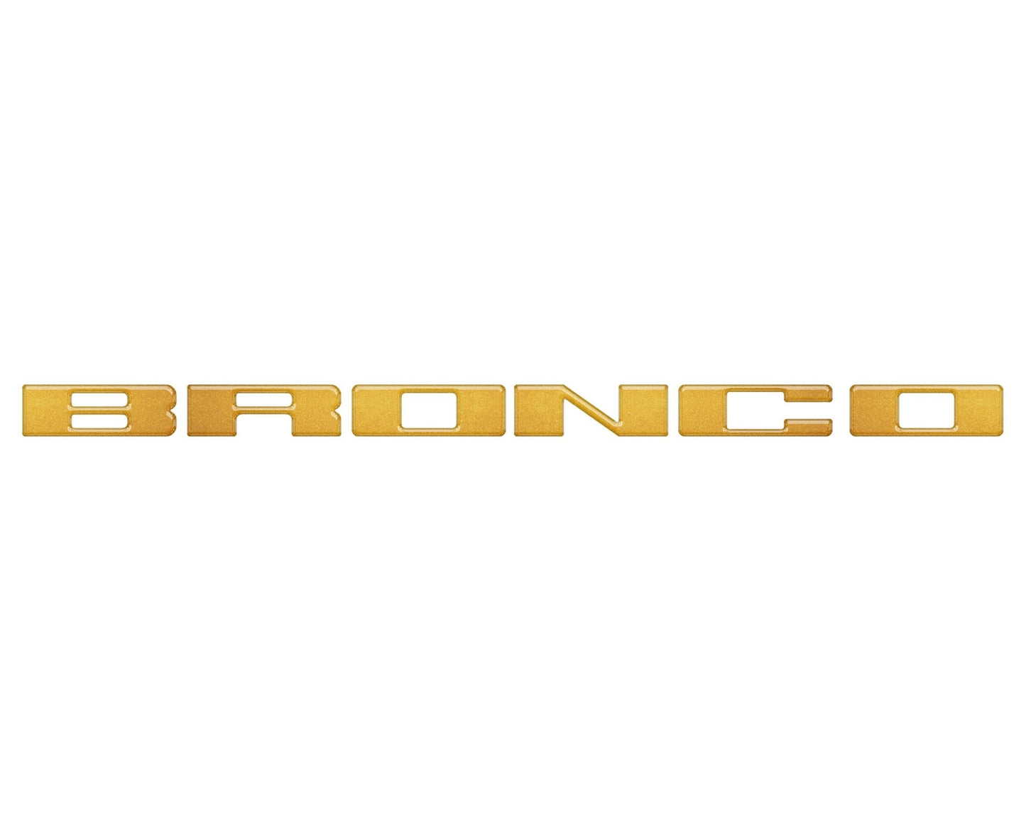 Front Grille Letter Overlays Fits 2021 - 2026 Ford Bronco - Speedlogix