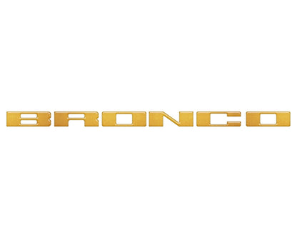 Front Grille Letter Overlays Fits 2021 - 2026 Ford Bronco - Speedlogix