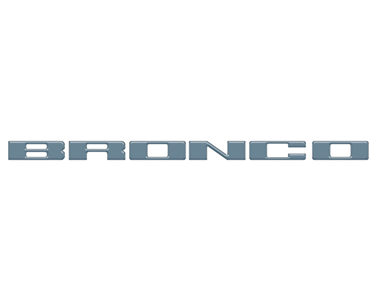 Front Grille Letter Overlays Fits 2021 - 2026 Ford Bronco - Speedlogix