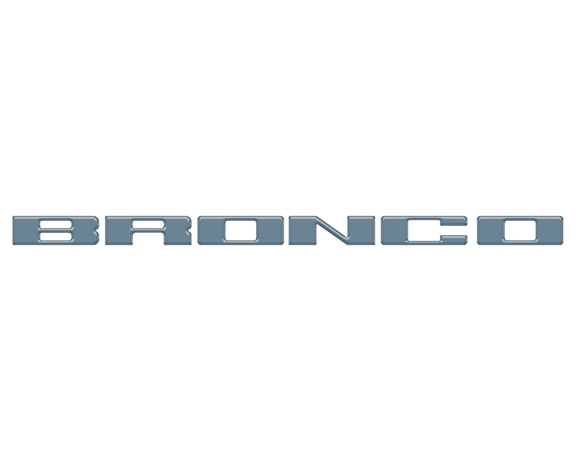 Front Grille Letter Overlays Fits 2021 - 2026 Ford Bronco - Speedlogix