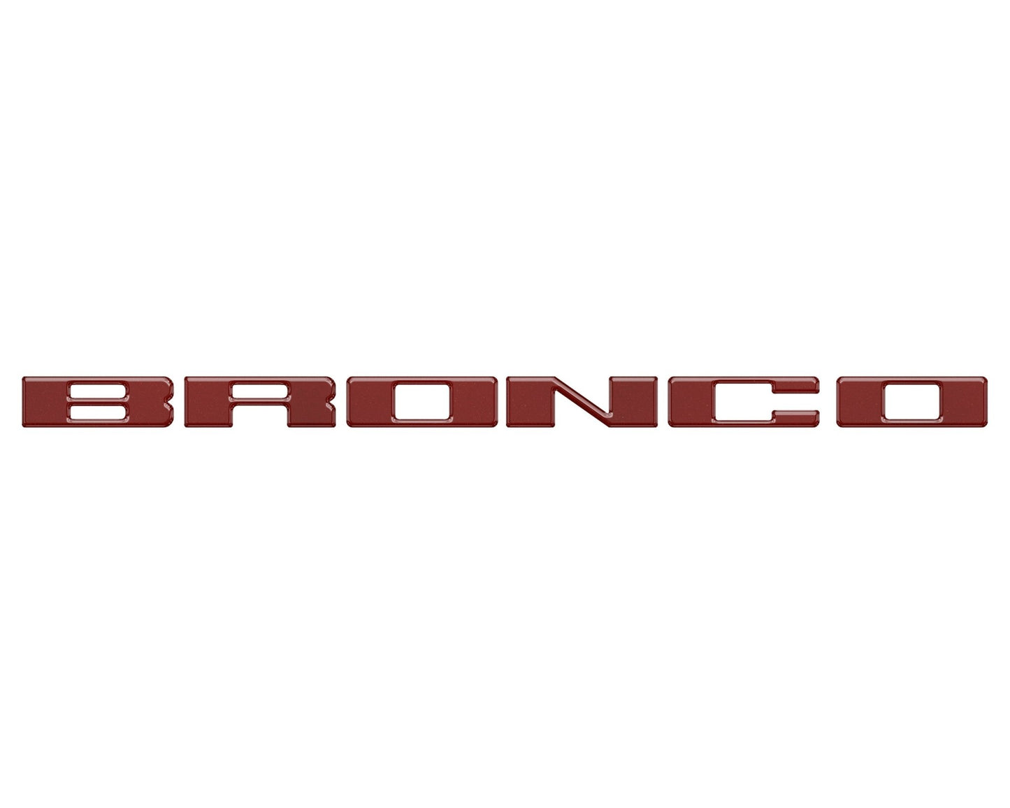 Front Grille Letter Overlays Fits 2021 - 2026 Ford Bronco - Speedlogix