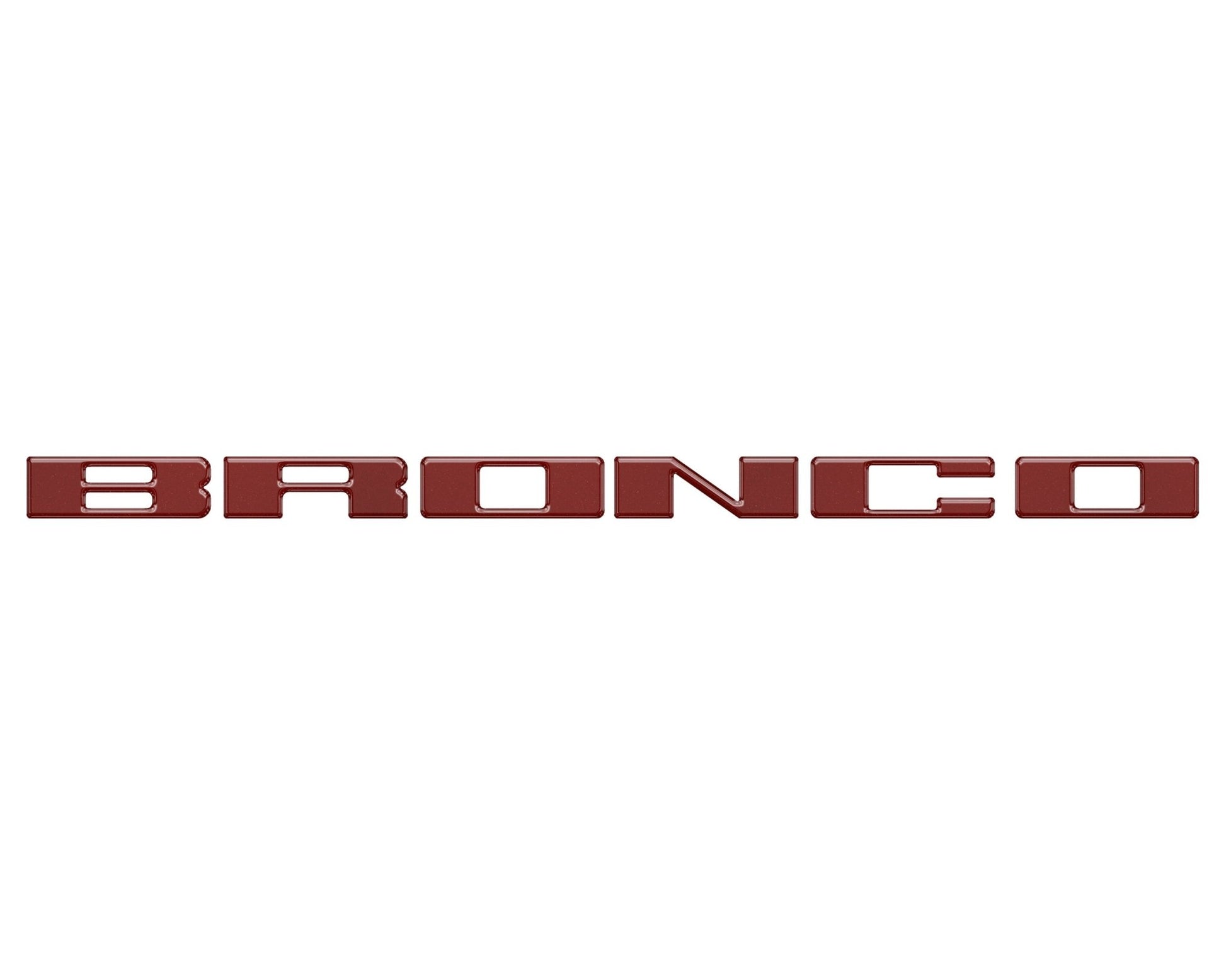Front Grille Letter Overlays Fits 2021 - 2026 Ford Bronco - Speedlogix