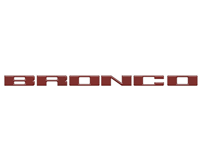 Front Grille Letter Overlays Fits 2021 - 2026 Ford Bronco - Speedlogix