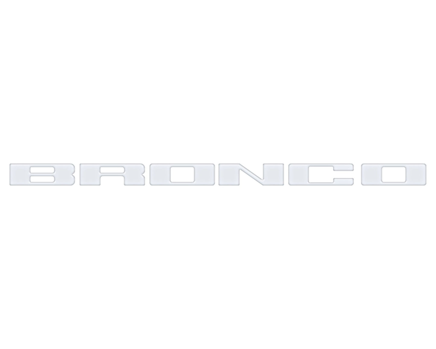 Front Grille Letter Overlays Fits 2021 - 2026 Ford Bronco - Speedlogix