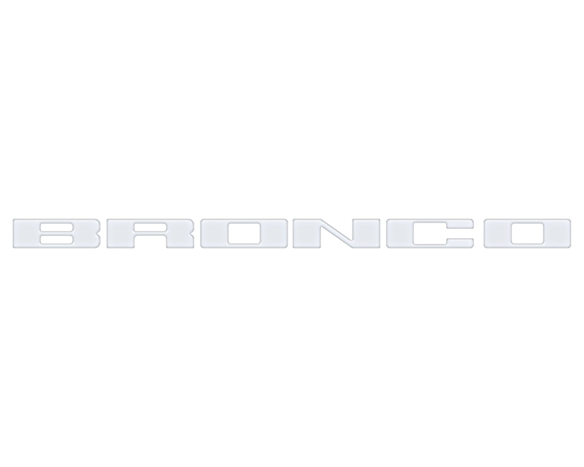 Front Grille Letter Overlays Fits 2021 - 2026 Ford Bronco - Speedlogix