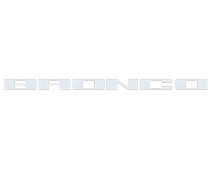 Front Grille Letter Overlays Fits 2021 - 2026 Ford Bronco - Speedlogix