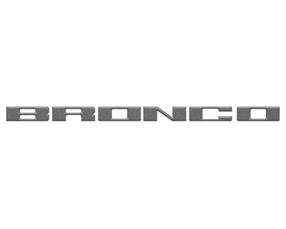 Front Grille Letter Overlays Fits 2021 - 2026 Ford Bronco - Speedlogix