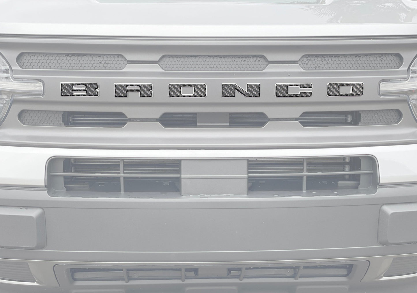 Front Grille Letters Overlays Fits 2021 - 2026 Ford Bronco Sport - Speedlogix