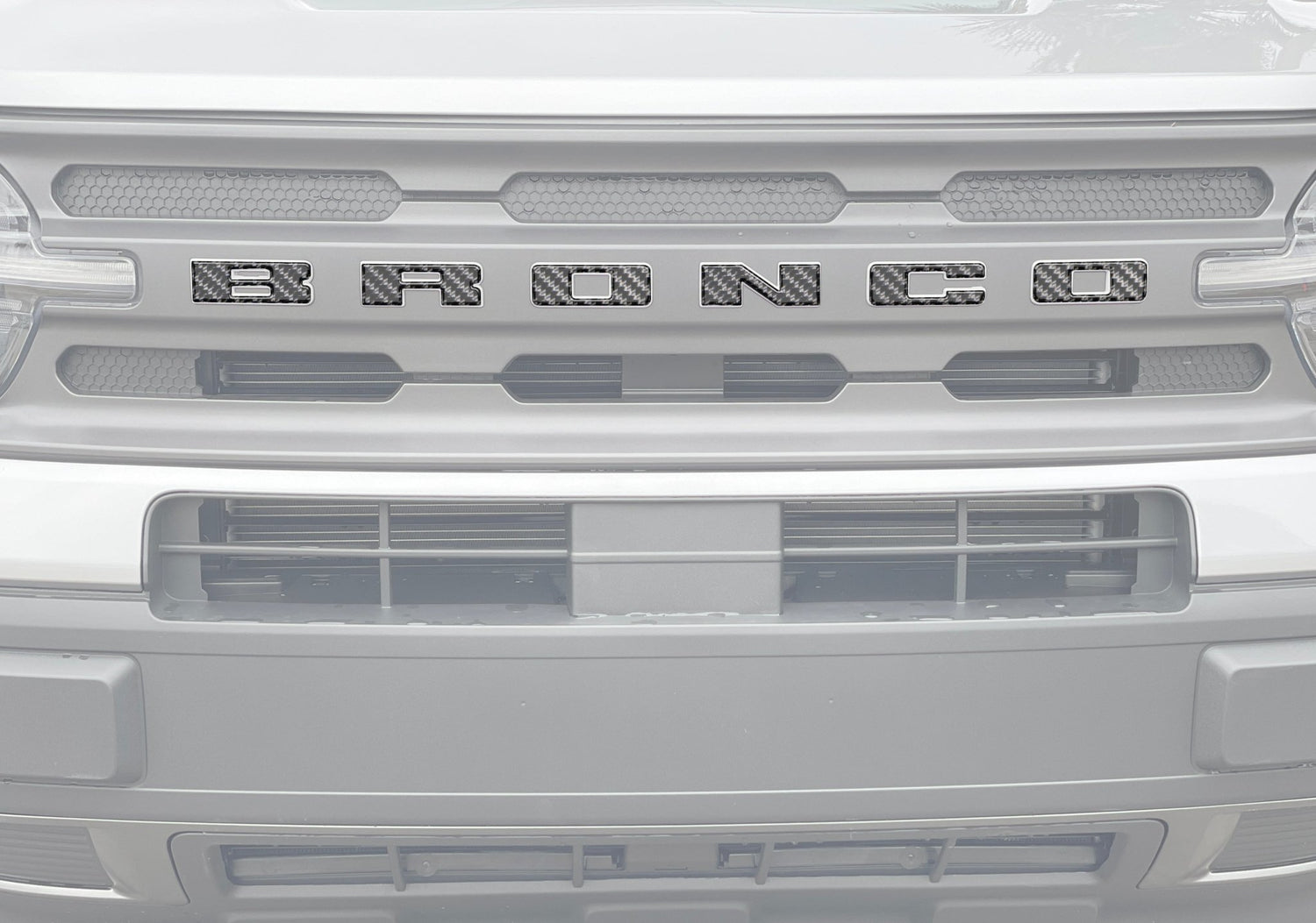 Front Grille Letters Overlays Fits 2021 - 2026 Ford Bronco Sport - Speedlogix