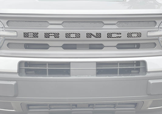 Front Grille Letters Overlays Fits 2021 - 2026 Ford Bronco Sport - Speedlogix