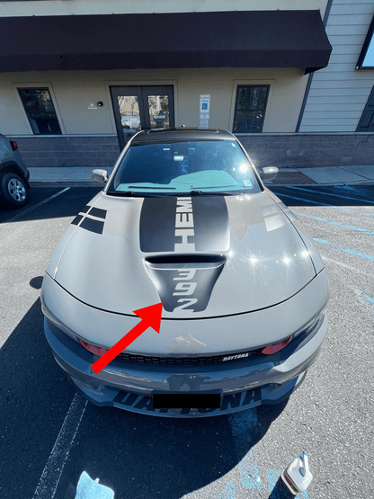Front Small Hood 392 Decal Cover for 2015 - 2021 Dodge Charger - Speedlogix