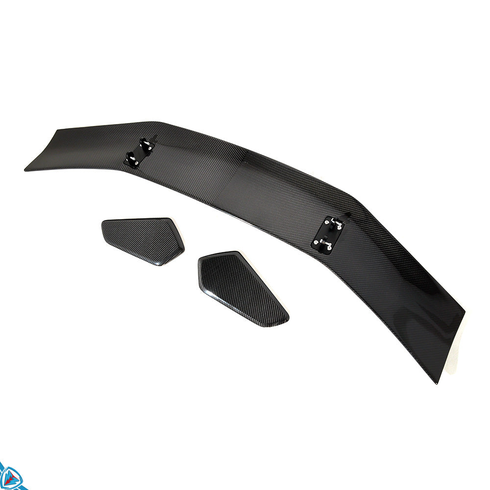 2017-2025 Porsche 718 Boxster & Cayman (982) GT4 RS Style Dry Carbon Fiber Swan Neck Wing | FYBR Aerodynamics